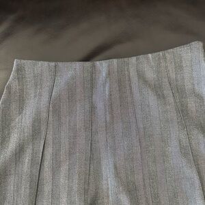Abercrombie Gray Striped Skirt